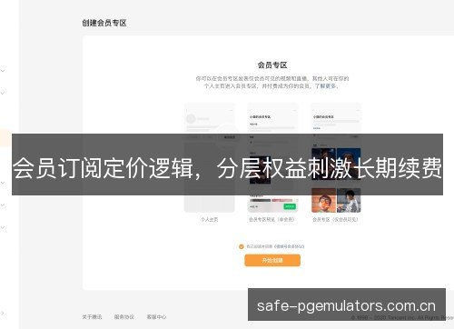 会员订阅定价逻辑，分层权益刺激长期续费